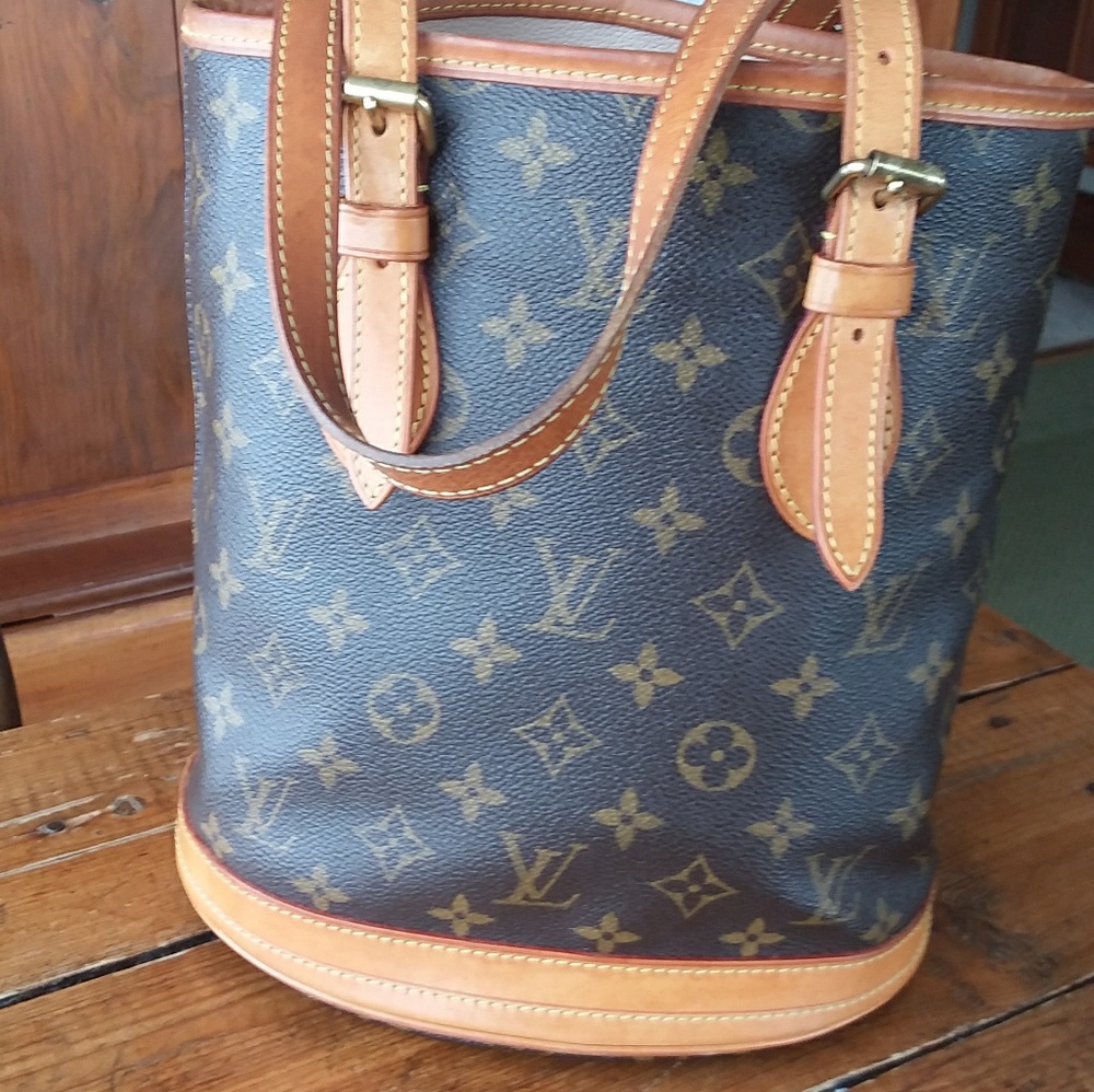 Louis Vuitton petite bucket.